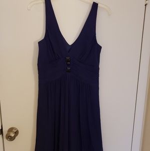 Express navy fit and flare dress